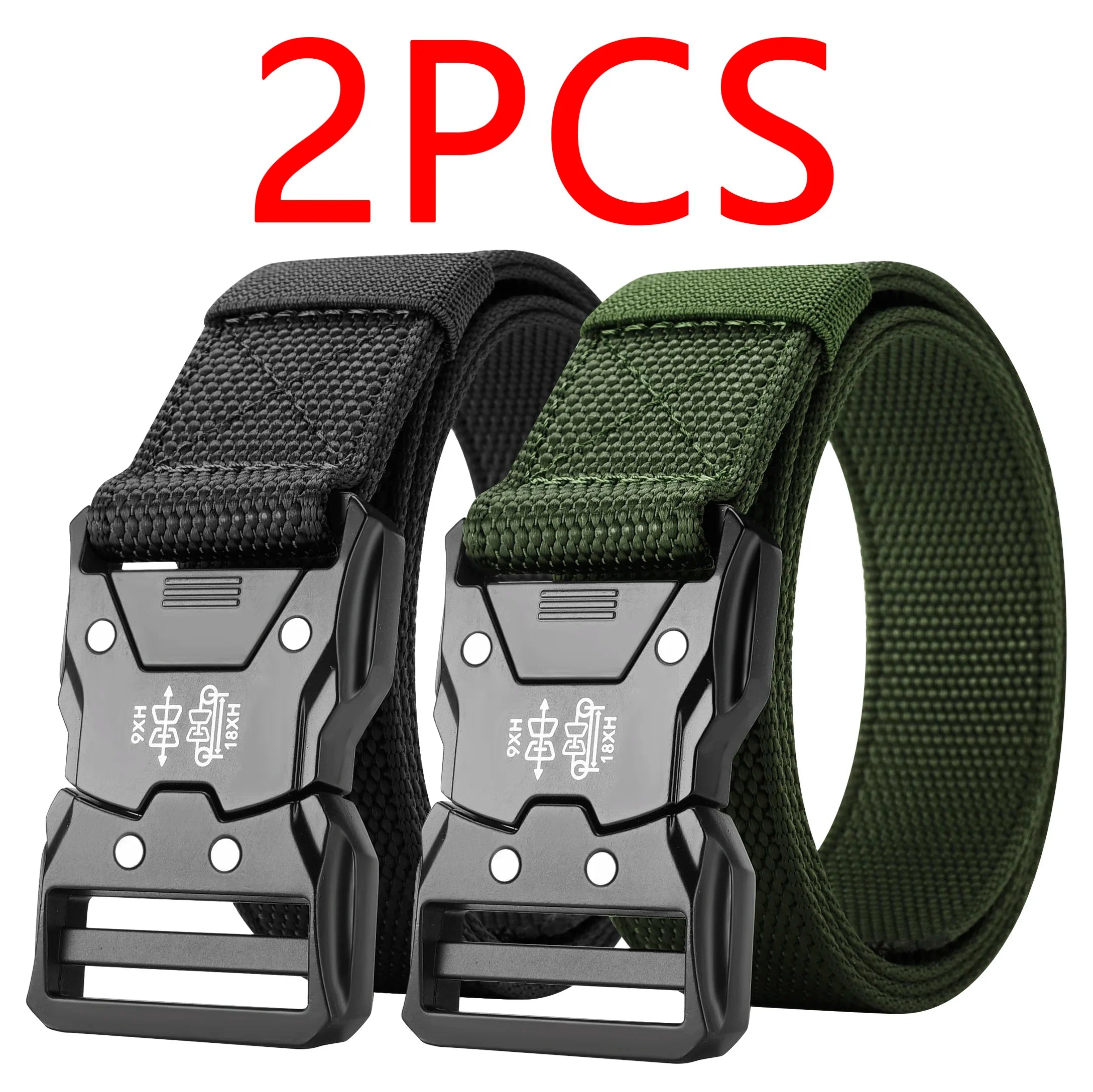Tactical Waist Belt with Quick-Release Automatic Buckle — 1.5 in (3.7 cm) Durable Unisex Outdoor Belt