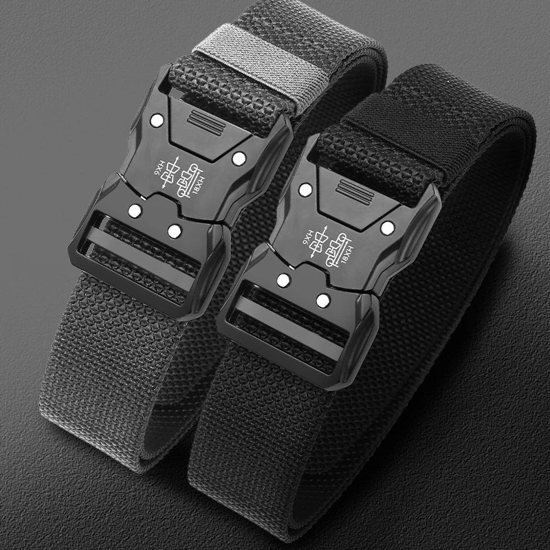 Tactical Waist Belt with Quick-Release Automatic Buckle — 1.5 in (3.7 cm) Durable Unisex Outdoor Belt